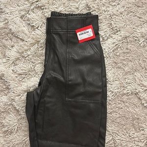 Spanx leather joggers